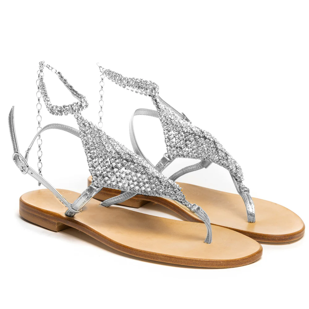 Sandals Olbia Silver